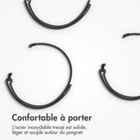 imoshion Bracelet magnétique milanais Xiaomi Smart Band 9 Pro / 8 Pro / Redmi Watch 6 / 5 / 4 - Noir