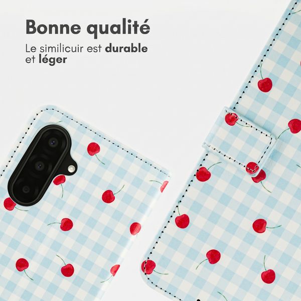 imoshion Étui de télephone portefeuille Design Samsung Galaxy A37 (5G) - Cherry Check