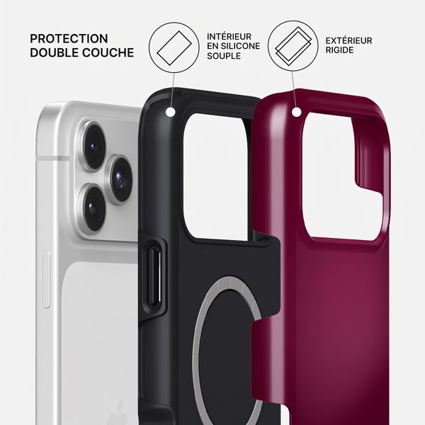 Burga Coque Tough MagSafe Apple iPhone 17 Pro - Dark Cherry