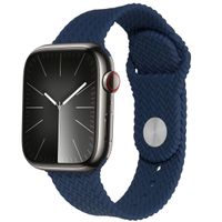 imoshion Bracelet tressé en silicone Apple Watch | 38/40/41/42 mm - Bleu foncé