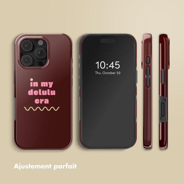 Selencia Coque arrière Vivid avec MagSafe Apple iPhone 16 Pro - Delulu