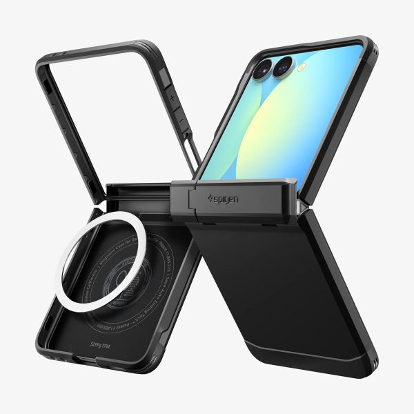 Spigen Coque Tough Armor Pro MagFit Samsung Galaxy Z Flip 7 - Noir