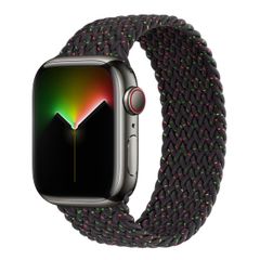 Apple Bracelet Solo tressé Apple Watch | 44/45/46/49 mm - Taille 6 - Black Unity