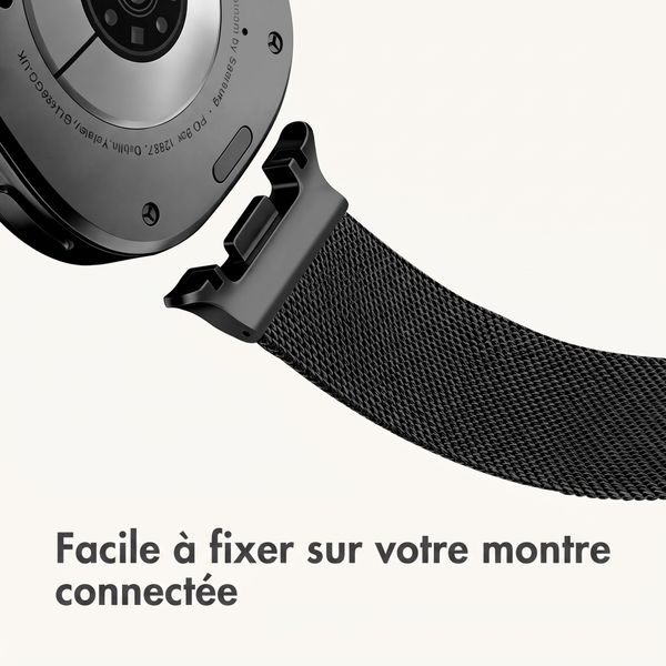 imoshion Bracelet magnétique milanais Samsung Galaxy Watch Ultra 2 (2026) / Ultra (2024/2025) - Noir