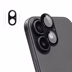 imoshion Protection Caméra en verre trempé 2 Pack Apple Apple iPhone 17 - Noir