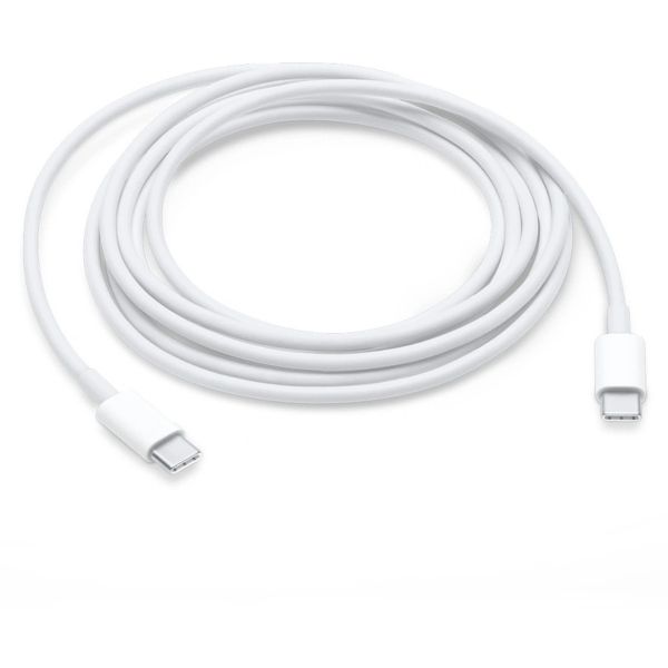 Apple Adaptateur secteur USB-C d'origine 20 watts + câble de recharge USB-C vers USB-C d'origine - 2 mètres - Blanc