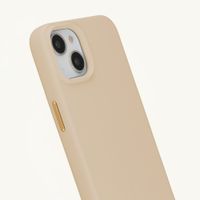 Selencia Coque arrière Rivièra avec MagSafe avec crochets amovibles Apple iPhone 14 / 13 - Milky Latte