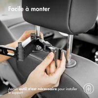 imoshion Appuie-tête Support pour tablette de voiture avec bras réglable - Noir