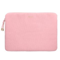 Selencia Pochette ordinateur Corduroy 15-16 pouces - Soft Blush