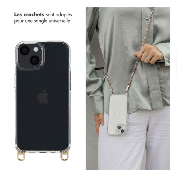 Selencia Coque arrière avec crochets amovibles Apple iPhone 13 - Transparent