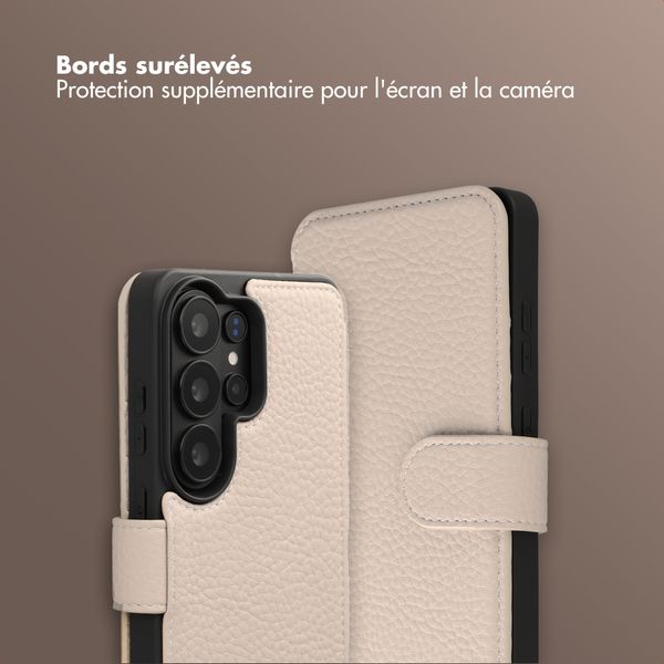 Selencia Étui Riva avec MagSafe et cordon de téléphone Samsung Galaxy S26 Ultra - Beige
