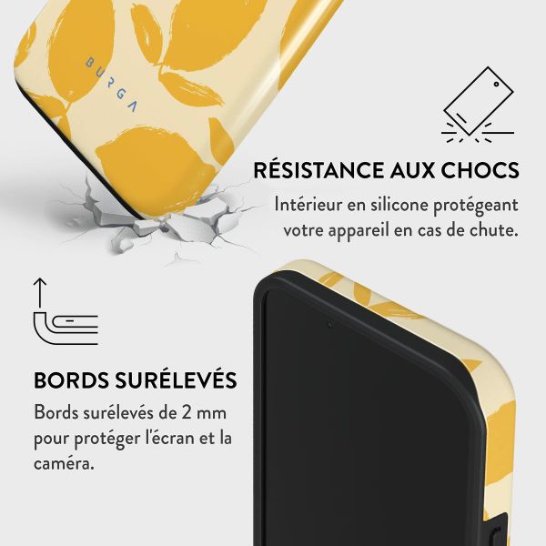 Burga Coque arrière Tough Apple iPhone 14 - Lemon Tart