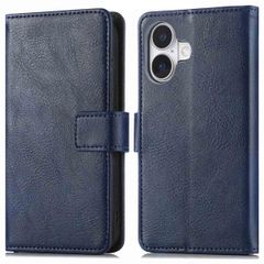 imoshion Étui de télephone portefeuille de luxe Apple iPhone 16 - Bleu foncé