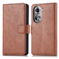 imoshion Étui de télephone portefeuille de luxe Oppo Reno 11 F - Marron