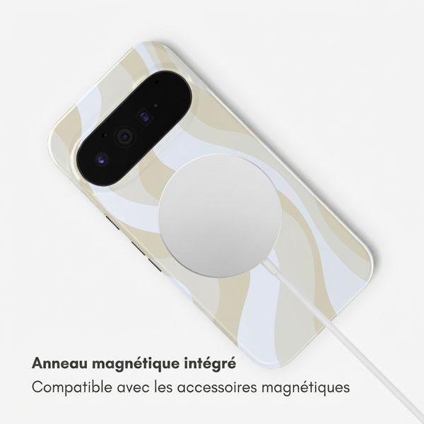 Selencia Coque arrière Vivid avec MagSafe Google Pixel 11 - Desert Waves Beige