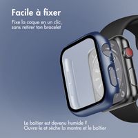 imoshion Coque rigide à couverture complète Apple Watch 4 / 5 / 6 / SE - 44 mm - Bleu foncé