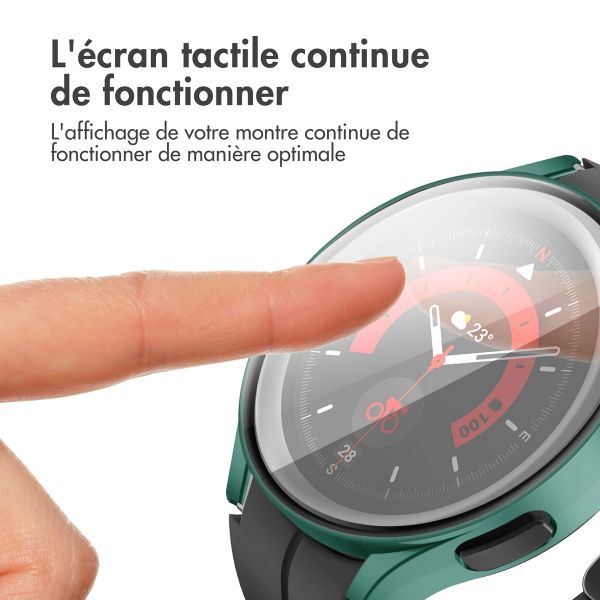 imoshion Coque rigide à couverture complète Samsung Galaxy Watch 4 - 40 mm - Vert foncé