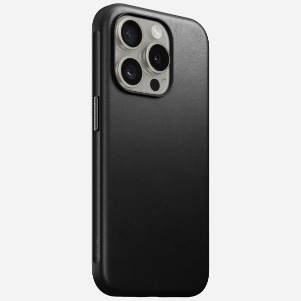 Nomad Coque Modern Leather avec MagSafe Apple iPhone 15 Pro - Noir