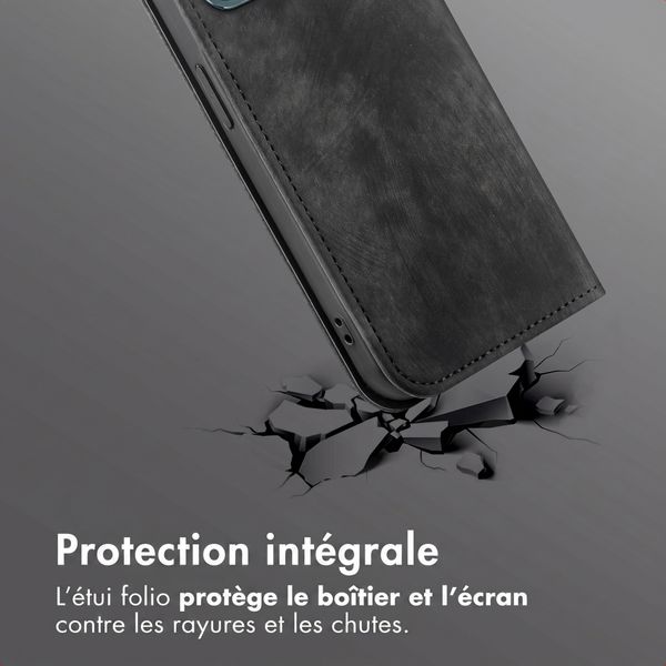 imoshion Étui de téléphone portefeuille Slim Oppo A6 (5G) - Noir
