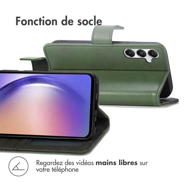 imoshion Étui de télephone portefeuille de luxe Samsung Galaxy A55 - Vert