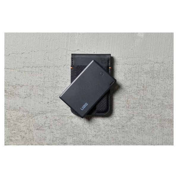 UAG Metropolis portefeuille avec tracker - Compatible avec Apple et Android - Kevlar Black
