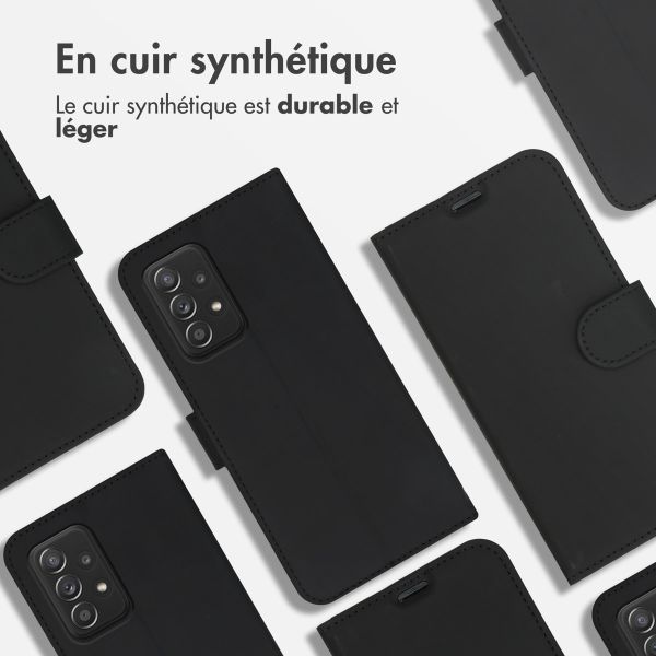 Accezz Étui de télephone Wallet Samsung Galaxy A52(s) (5G/4G) - Noir