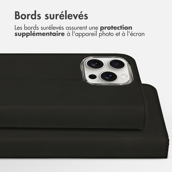 Accezz Étui de télephone Wallet Apple iPhone 16 Pro - Noir