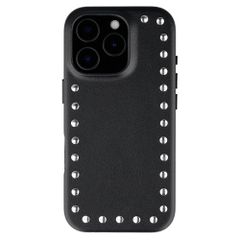 Selencia Coque arrière Studs avec MagSafe Apple iPhone 16 Pro - Velvet Black