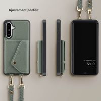 Selencia Coque de télephone Sera avec cordon et porte-cartes enveloppe Samsung Galaxy A36 / A56 - Sage Green