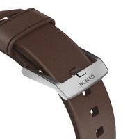 Nomad Bracelet moderne en cuir Apple Watch | 38/40/41/42 mm - Brown / Silver