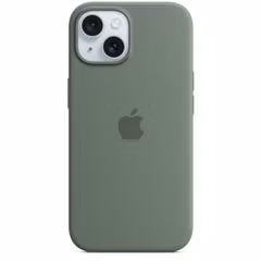 Apple Coque en silicone MagSafe Apple iPhone 15 - Cypress