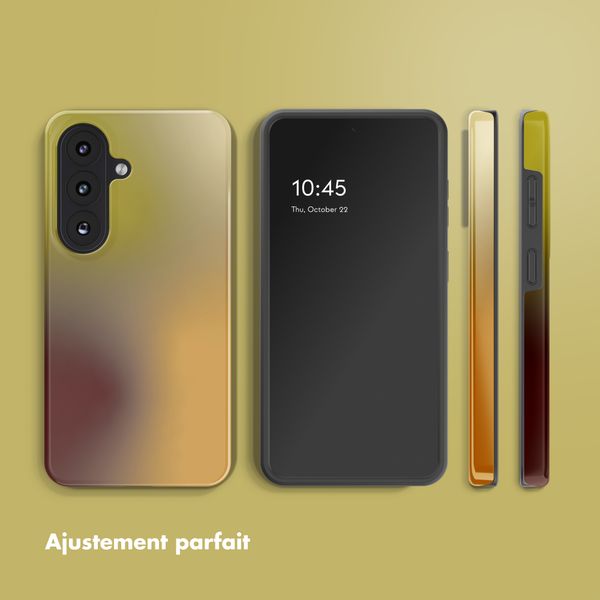 Selencia Coque arrière Vivid avec MagSafe Samsung Galaxy S26 - Gradient Olive Dust