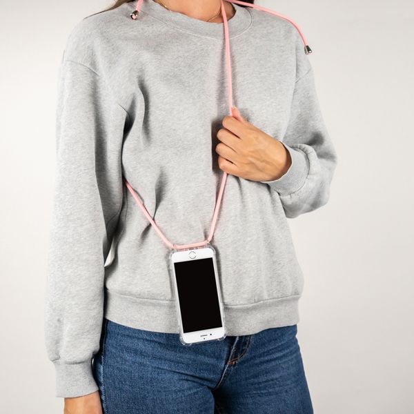 imoshion Coque arrière transparente avec cordon Apple iPhone 8 Plus / 7 Plus - Rose