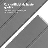 imoshion Coque tablette Trifold Apple iPad 6 (2018) 9.7 pouces / iPad 5 (2017) 9.7 pouces / Air 2 (2014)/Air 1 (2013) - Gris