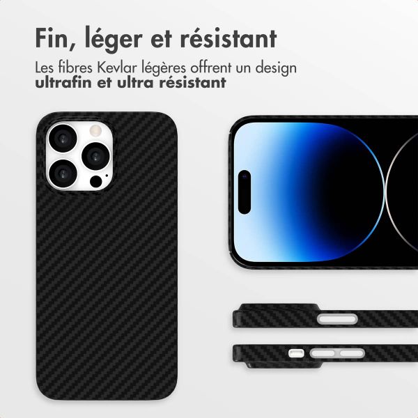 Accezz Coque Kevlar® MagSafe Apple iPhone 14 Pro - Noir
