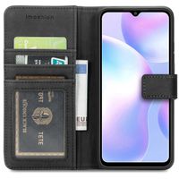 imoshion Étui de télephone portefeuille de luxe Xiaomi Redmi 9A - Noir