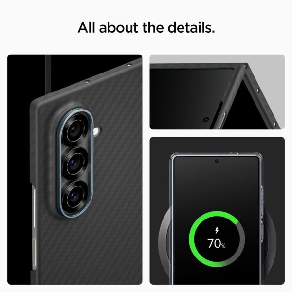 Spigen Coque AirSkin Samsung Galaxy Z Fold 7 - Aramid Black