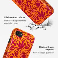 Selencia Coque arrière Vivid Apple iPhone SE (2022 / 2020) / 8 / 7 - Tropical Vibes Apricot