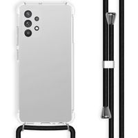 imoshion Coque arrière transparente avec cordon Samsung Galaxy A32 (4G) - Noir