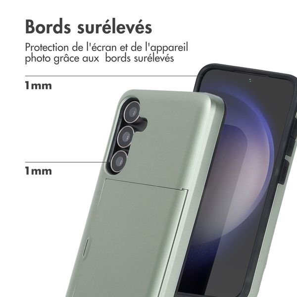 imoshion Coque arrière avec porte-cartes Samsung Galaxy S25 FE - Vert