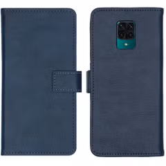 imoshion Étui de télephone portefeuille de luxe Xiaomi Redmi Note 9 Pro / 9S - Bleu foncé