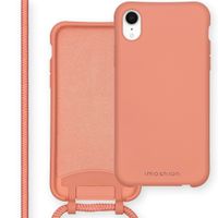 imoshion Coque de couleur avec cordon amovible Apple iPhone Xr - Peach
