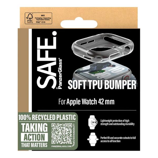 PanzerGlass Bumper Apple Watch 10 / 11 - 42 mm - Transparent