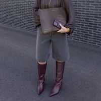 Selencia Pochette ordinateur Croco 14 pouces - Choco Brown