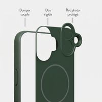 Accezz Coque Grip avec MagSafe Apple iPhone 17 - Vert foncé