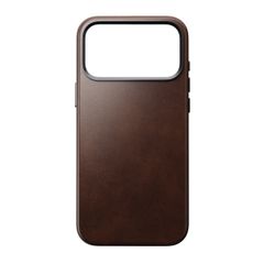 Nomad Coque arrière traditionnelle en cuir Horween avec MagSafe Apple iPhone 17 Pro Max - Rustic Brown