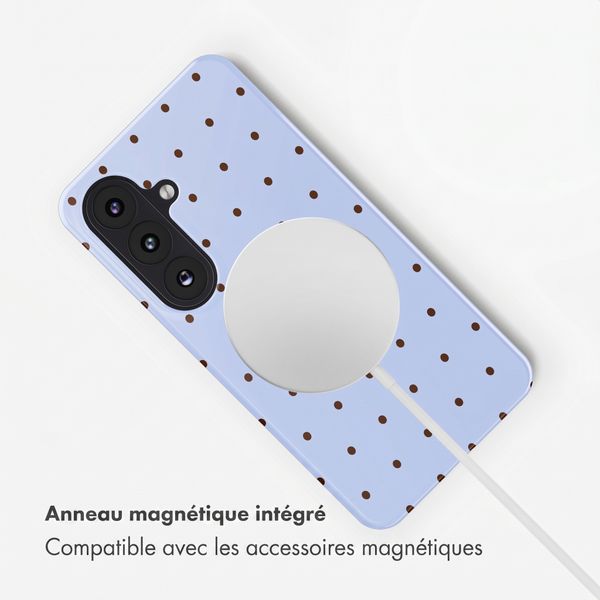 Selencia Coque arrière Vivid avec MagSafe Samsung Galaxy S26 - Happy Dots Digital Sky