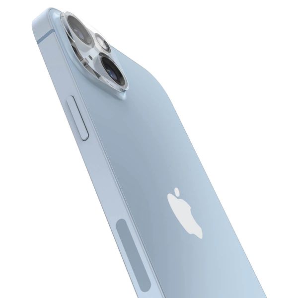 Spigen Optik Lens Protector - Protection complète de la caméra (lot de 2) Apple iPhone 14 / 14 Plus - Crystal Clear