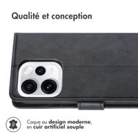 imoshion Étui de télephone portefeuille de luxe Oppo Reno15 F (5G) - Noir