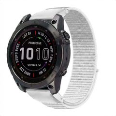 imoshion Bracelet QuickFit® en nylon  - Connexion Garmin 20 mm - Taille L/XL - Blanc